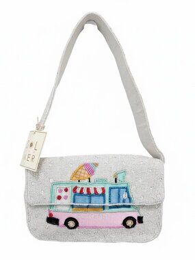 Sol and Mer Beaded Bag Ice Cream Truck New Release Made in India NWT